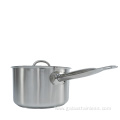 Stainless steel single-handle pan with large capacity